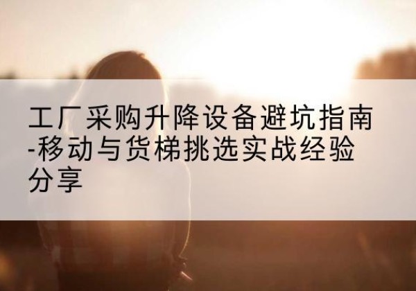 阿合奇移动式升降机怎么选-工厂采购升降设备避坑指南-移动与货梯挑选实战经验分享